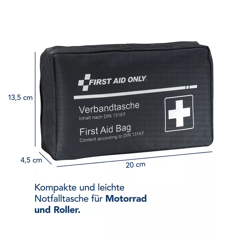 First Aid Only Botiquín de moto DIN 13167 Azul Varios Vendajes