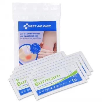 First Aid Only Gel para quemaduras P-91401 00 Transparente 8 sobres