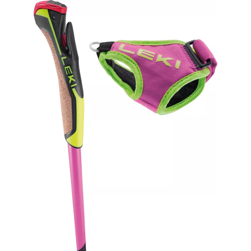 LEKI KIJE PRC 750 rosa 140 cm bastones de esquí de fondo
