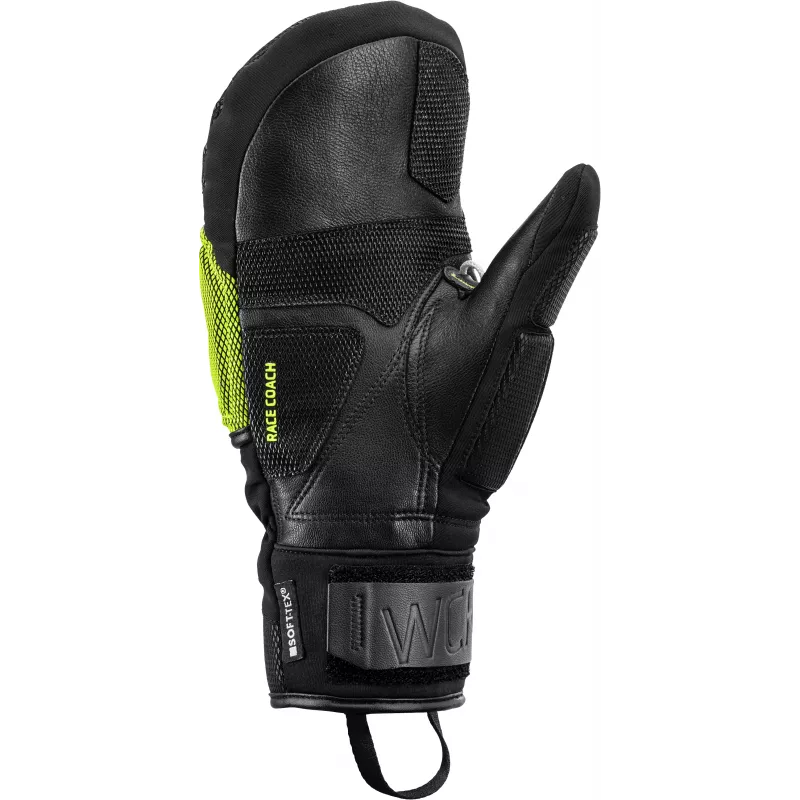 LEKI WCR Coach 3D Manoplas de esquí de competición lima-negro talla 7.0