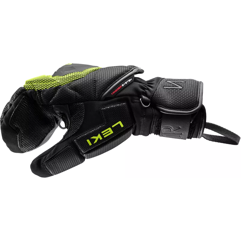 LEKI WCR Coach 3D Manoplas de esquí de competición lima-negro talla 7.0