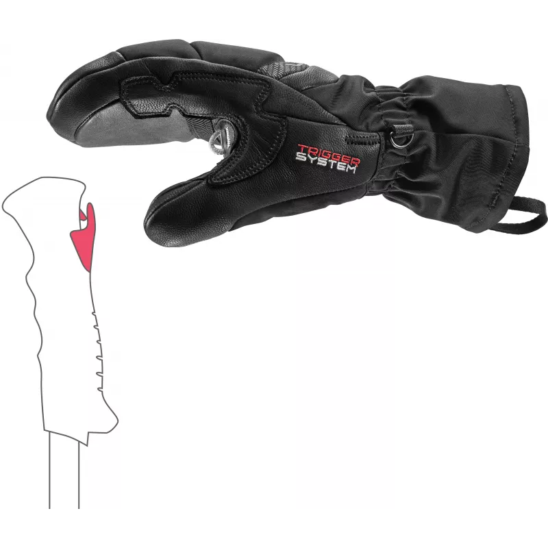 LEKI Griffin Base 3D Women Mitt guantes de esquí talla 6.5 negro