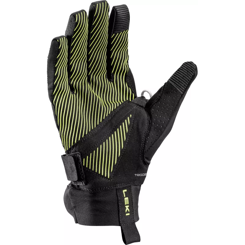 LEKI Ultratrail Storm TR guantes de trail running negro/amarillo/violeta talla 9.0 (L)