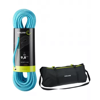 EDELRID cuerda Boa 9,8 mm 50 m con bolsa para cuerda