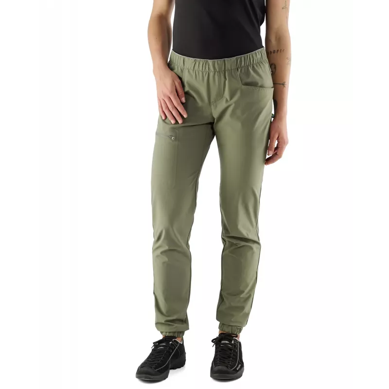 EDELRID pantalón de escalada mujer Radar Pants II Algae Green