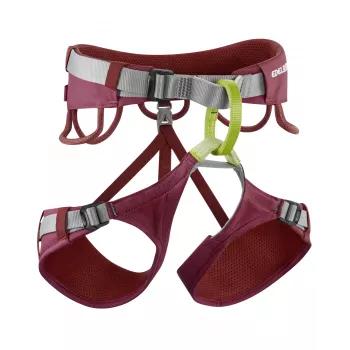 EDELRID Jayne IV arnés de escalada - rojo ruibarbo - XL - mujer