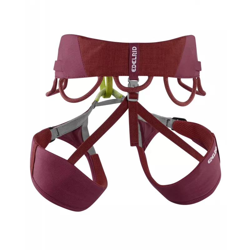 EDELRID Jayne IV arnés de escalada - rojo ruibarbo - XL - mujer