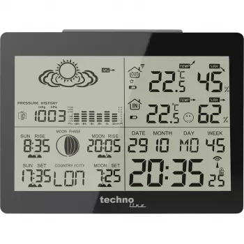 TECHNO LINE WS6760 Estación meteorológica con sensor exterior