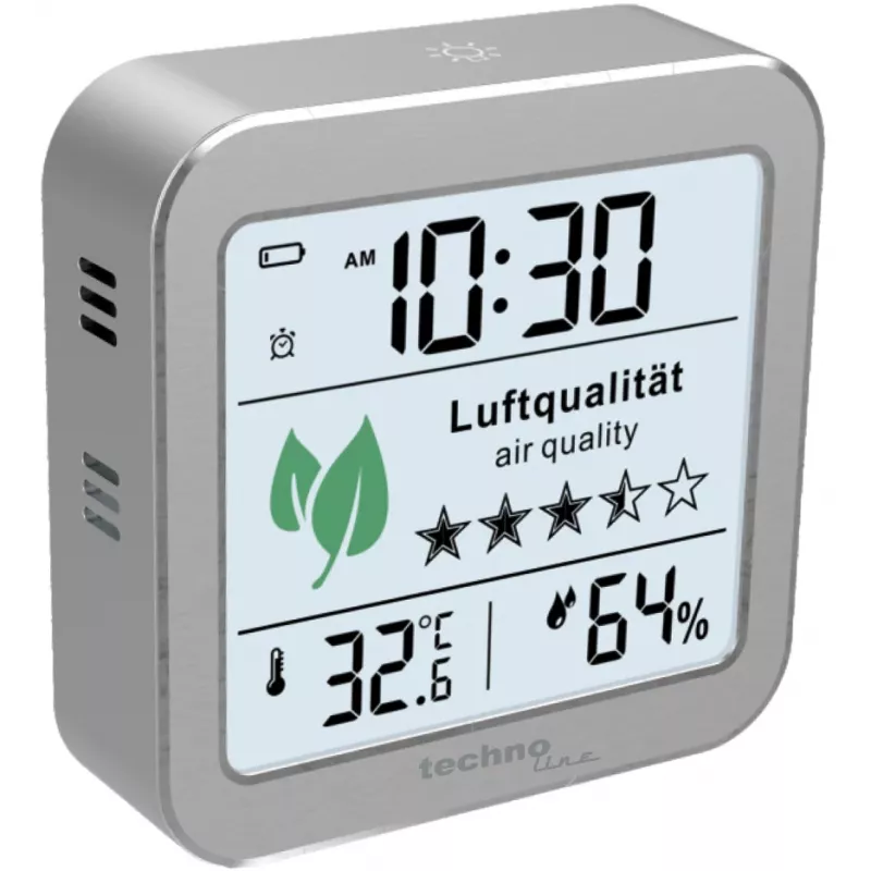 TECHNO LINE WL1020 Estación meteorológica monitor de calidad del aire CO2 temperatura humedad