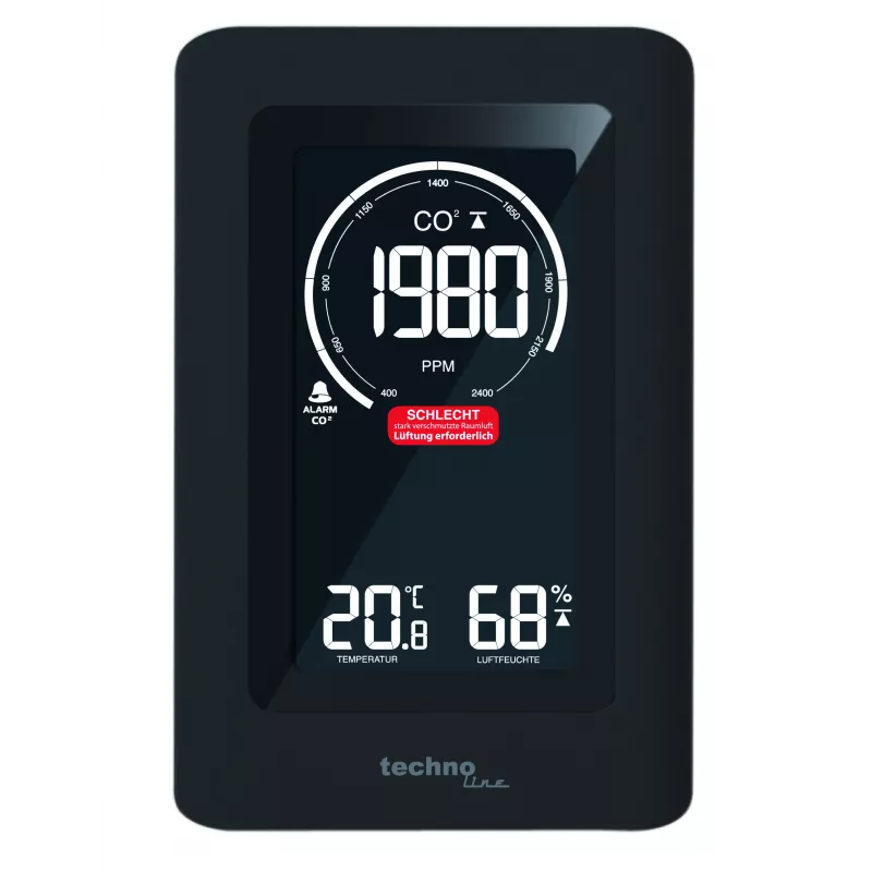 TECHNO LINE WL1030 Estación meteorológica monitor de calidad del aire CO2 temperatura humedad