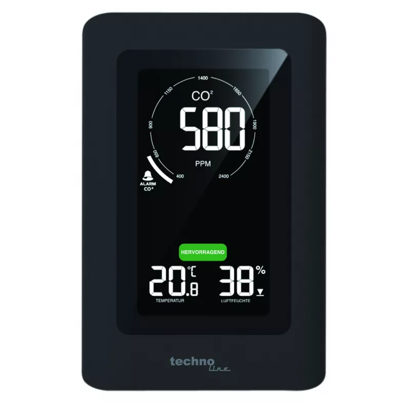 TECHNO LINE WL1030 Estación meteorológica monitor de calidad del aire CO2 temperatura humedad