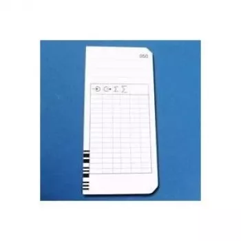 BÜRK MOBATIME tarjeta de fichaje tipo 2-4 para K875 (pack de 100) - blanca/manila