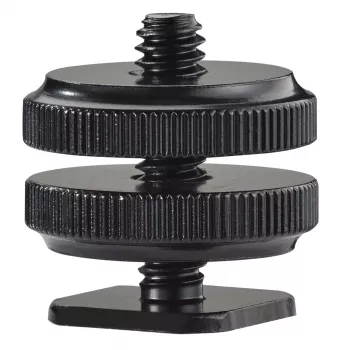 Novoflex adaptador de zapata en caliente con rosca de 1/4