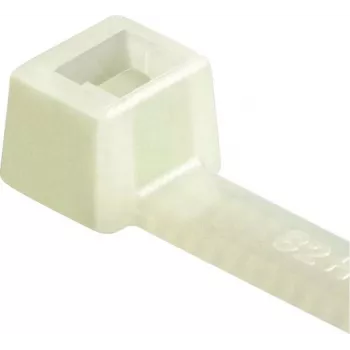 HellermannTyton T80R-PA66-NA-C1 Bridas, dentadas interiores, serie T, 210mm x 4,7mm, transparente, pack de 100