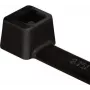 HellermannTyton T80L-W-BK-C1 Bridas, serie T, dentadas interiores, 390 mm x 4,7 mm, negro, pack de 100