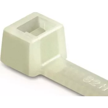 HellermannTyton T80I-PA66-NA-C1 Bridas transparentes, 300 x 4,7 mm, 100 unidades