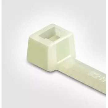 HellermannTyton Bridas dentadas interiores serie T, 390mm x 7,6mm, Transparente, PA66, pack de 100 (111-12019)