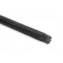 HellermannTyton Helagaine HEGPX40 funda trenzada, diámetro nominal 40mm, poliéster (PET), negro, 50m