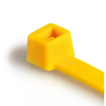 HellermannTyton T150R(H) Brida para cables, entrada paralela, poliamida 6.6, amarillo, 365 x 7,6 mm (116-15014)