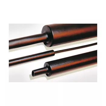 HellermannTyton TREDUX-MA47-30/8 PO-X BK 6 tubo termorretráctil, poliolefina reticulada, de 30 mm a 8 mm, negro, 1 m, pack de 6 uds.
