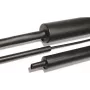 HellermannTyton 323-50750 tubo termorretráctil con adhesivo, negro, 75 mm (suministrado), 22 mm (retraído), relación de retracción 4:1, 1 m de longitud
