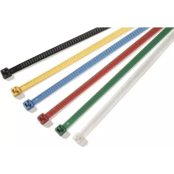 HellermannTyton LR55 brida, reutilizable, rojo, 195 x 4,7 mm, PA66, pack de 25