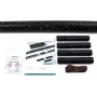 HellermannTyton HIS-3 tubo termorretráctil, 6 mm de diámetro, 170 mm de longitud, negro, poliolefina, relación 3:1