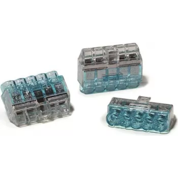HellermannTyton HCPM-5 PC BU 75 caja de derivación de 5 polos 0,5-2,5 mm² azul policarbonato 23,7 mm