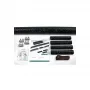 HellermannTyton LVK-C-5x6-25-PO-X-BK Kit de empalme recto termorretráctil con conectores de tornillo 380-04015, negro