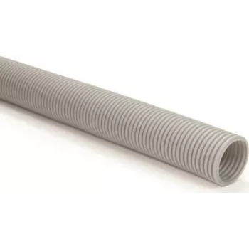 HellermannTyton IWS37-PE-GY 25 Tubo corrugado NW37, gris, 25 m