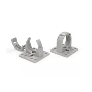 HellermannTyton IWS Soporte para tubo corrugado CTCC-IWS50-MB65-PA66/6HIRHS-GY 20
