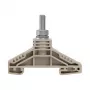 Weidmüller WF 6 borne de conexión 35 mm², conexión por perno, 125 A, 1000 V, beige oscuro