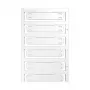 Weidmüller SFX 11/60 MC NE WS Marcador de conductores, 60 x 11 mm, PA66, blanco, 60 uds.
