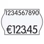 K-D Hermann etiquetas de marcado de precios blanco 18 rollos