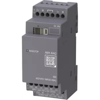 Siemens LOGO! AM4 6ED1055-1MF00-0BA3 módulo de ampliación analógico 2AI/2AQ 24V DC