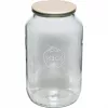 WECK tarro de borde redondo 3L con tapa de madera