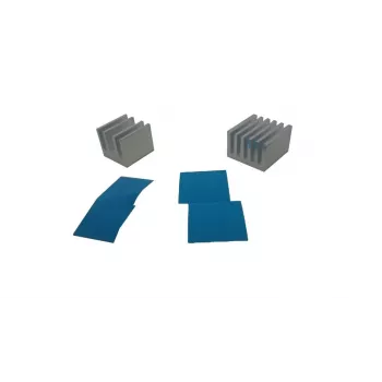 ALLNET set de disipadores de aluminio 2 uds. con adhesivo térmico universal para Raspberry Pi FriendlyElec