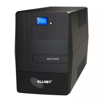 ALLNET SAI 1000VA line-interactive pantalla LCD USB - SAI (offline) - 26 min (ALL91000T)