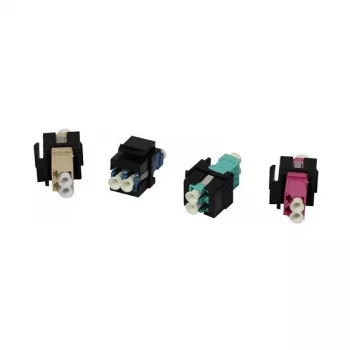 Synergy 21 S215479 Soporte de módulo Keystone para acopladores de fibra LC, negro