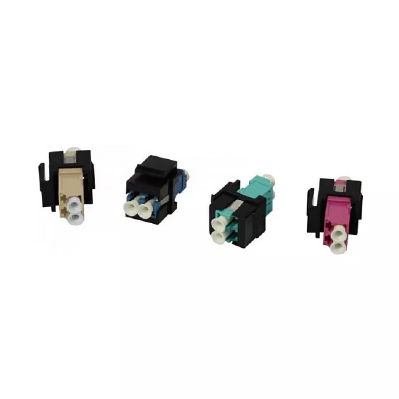 Synergy 21 S215479 Soporte de módulo Keystone para acopladores de fibra LC, negro
