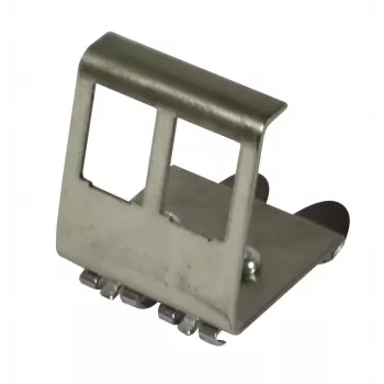 Synergy 21 adaptador de carril DIN para módulo keystone para 2x módulo TP, gris claro (RAL 7035)