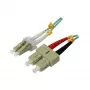 SYNERGY21 S216761 cable de conexión de fibra óptica 15 m OM3 LC-SC dúplex turquesa