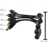 ALLNET fuente de alimentación de repuesto con adaptador de conector hembra a conector macho 2,1mm a 0,7mm