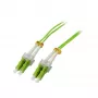 SYNERGY21 cable de conexión de fibra óptica 15 m OM5 LC-LC dúplex verde