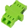 SYNERGY21 Adaptador de fibra óptica LC-LC Dúplex Multimodo OM5 Hembra a Hembra Casquillo de cerámica Verde