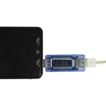 ALLNET Medidor de potencia/voltímetro USB OLED ALL-USB-PM2 - Digital/Data - Fuente de alimentación (ALL-USB-PM2-OLED)