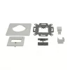Synergy 21 Soporte de módulo Keystone Caja empotrable para 2 módulos TP Blanco puro 180°