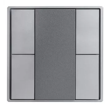 SYNERGY21 Controlador LED EOS 08 KNX Pulsador de cristal B 4 canales Blanco