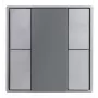 SYNERGY21 Controlador LED EOS 08 KNX Pulsador de cristal B 4 canales Blanco