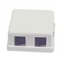 Synergy 21 Caja de módulos Keystone de superficie para 2 módulos TP Blanco puro